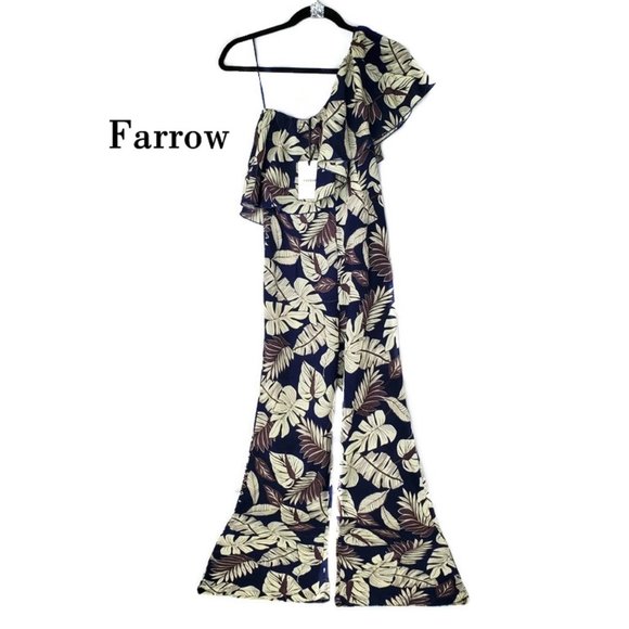 Farrow floral gorgeous one-shouldered piece jumpsuit. * NWT ~ Size Small* - Picture 3 of 6
